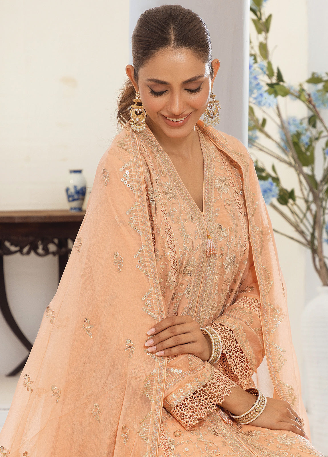 Javeria By Noori Ready To Wear Luxury Chiffon Gown - Jotey