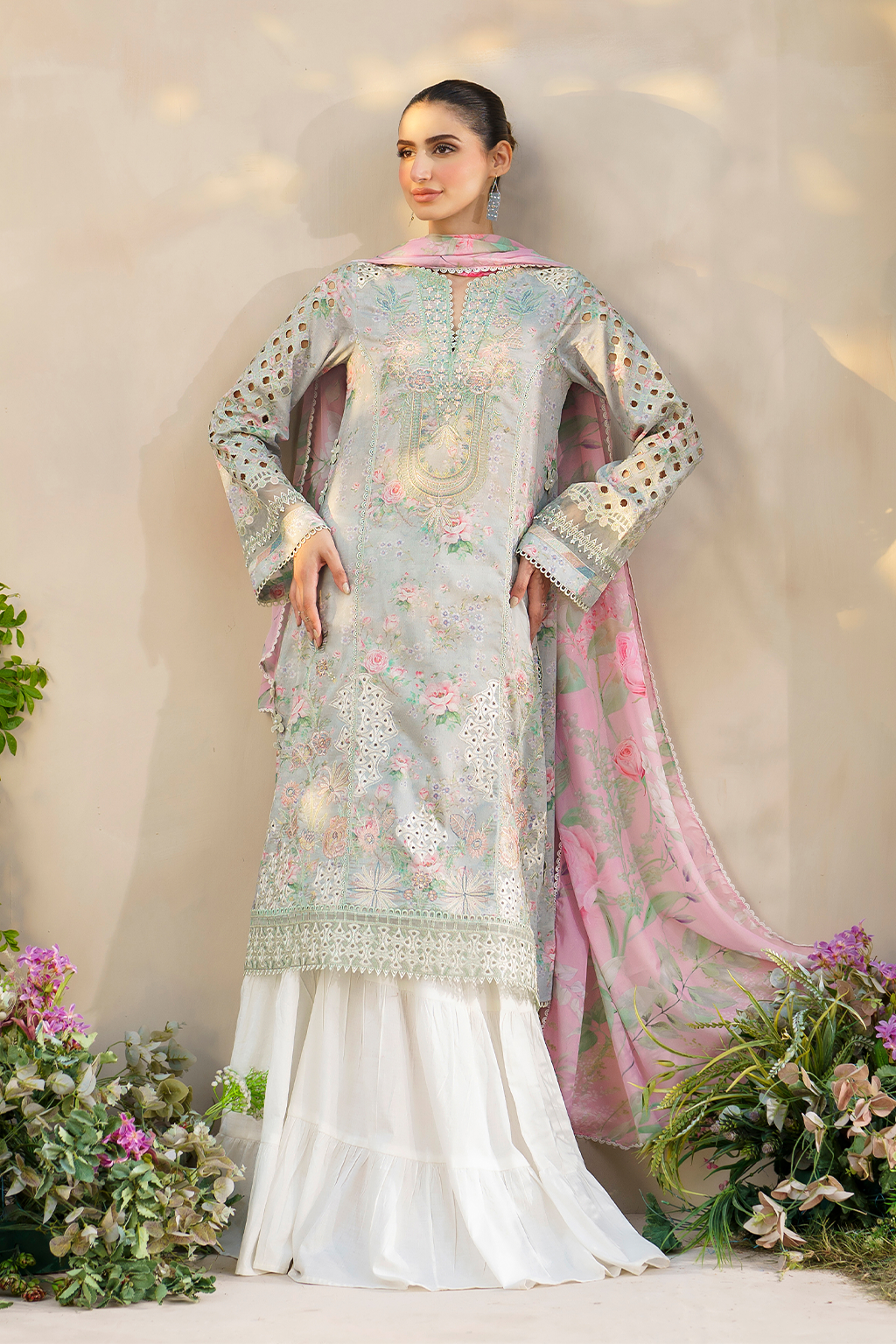 Iznik Festive Lawn Embroidered Unstitched 3pcs - Jotey