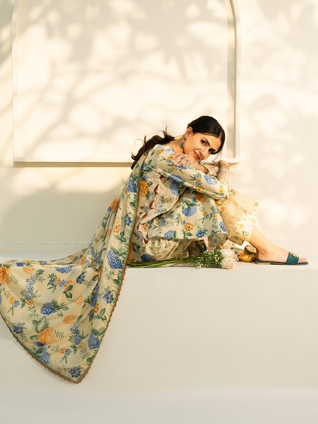 F&F Prints By Faiza Faisal Digital Printed Unstitched Lawn 3pcs