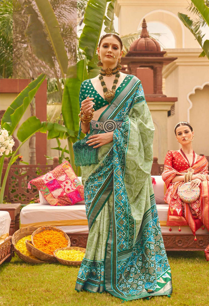 Chikankari Work Fancy Wedding Special saree - Jotey