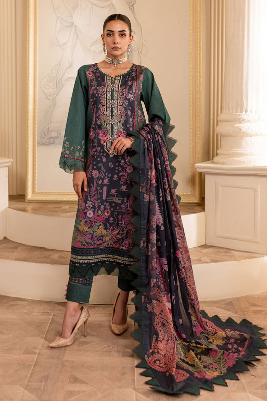 Jade Urbane Embroidered Lawn 3pcs