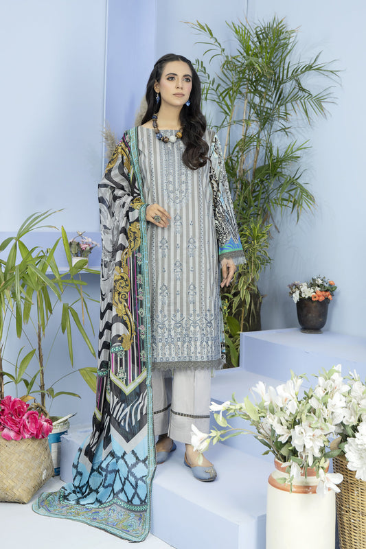 Johra Allure Embroidered Lawn Unstitched 3Pcs