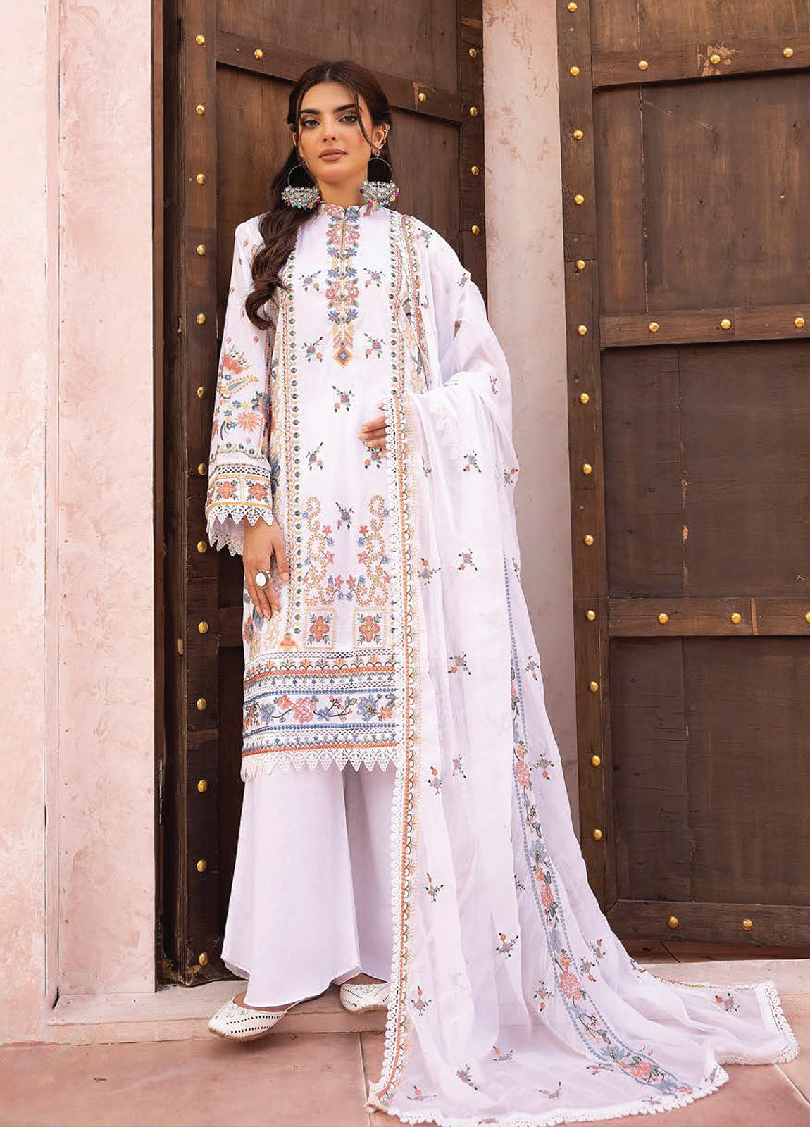 Mahrukh By Riaz Arts Embroidered Lawn 3pcs - Jotey
