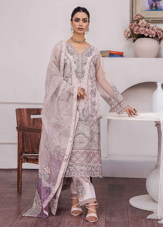 ZA Clothes Gulshan Embroidered Organza Ready to wear 3pcs