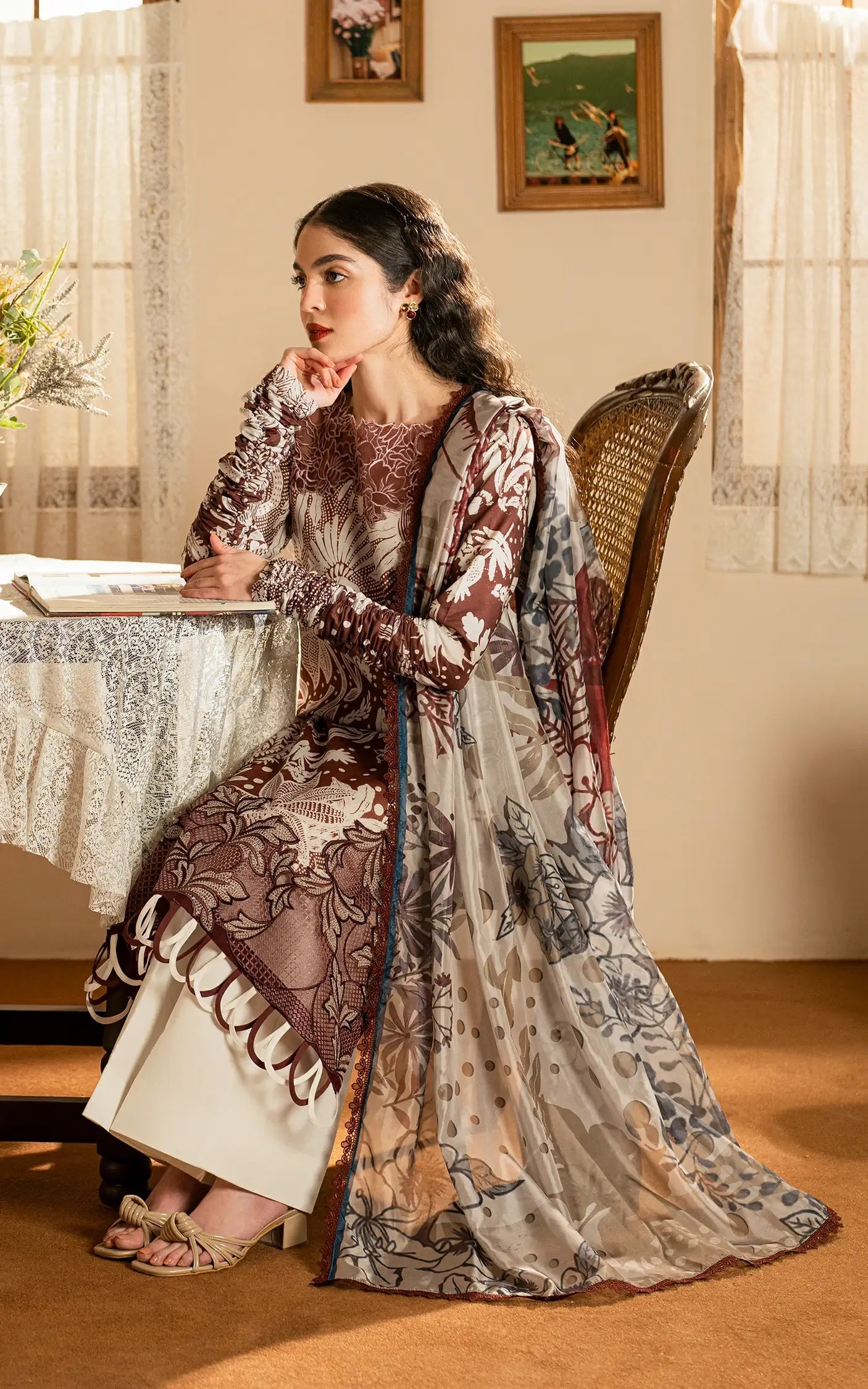 Meraki By Asifa And Nabeel Vol-01 Embroidered Lawn Unstitched 3pcs