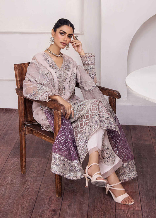 ZA Clothes Gulshan Embroidered Organza Ready to wear 3pcs