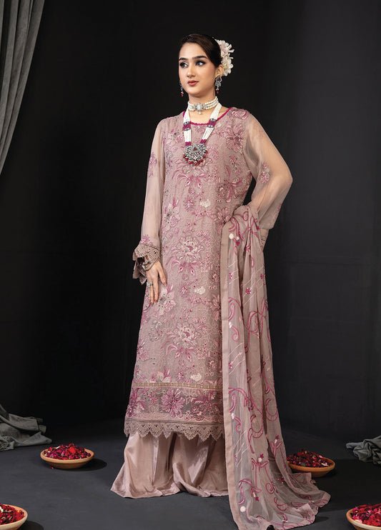 Khoobsurat Libas By Anaya Hoor Signature Chiffon Unstitched 3pcs