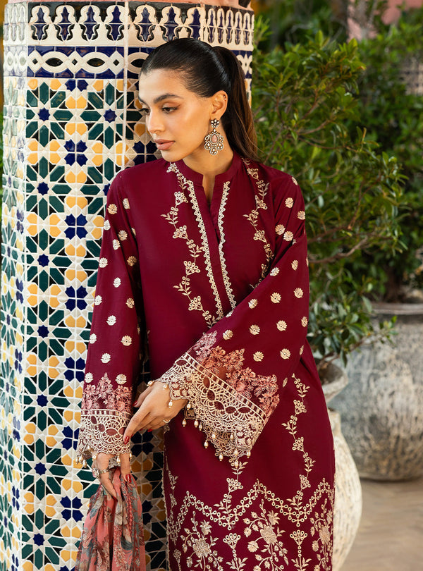 Zainab Chottani Chikankari'25 Unstitched Lawn 3pcs