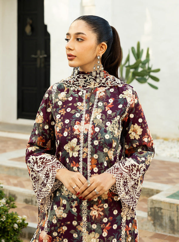 Zainab Chottani Chikankari'25 Unstitched Lawn 3pcs