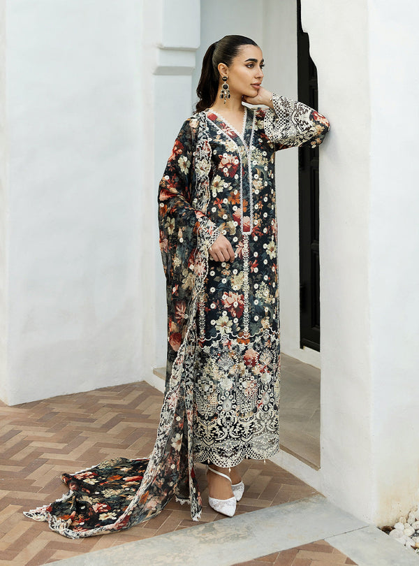 Zainab Chottani Chikankari'25 Unstitched Lawn 3pcs