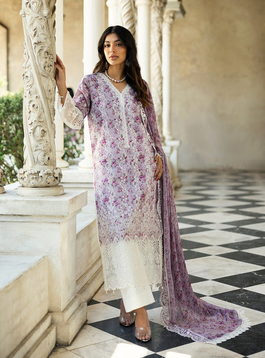 Zainab Chottani Chikankari'25 Unstitched Lawn 3pcs