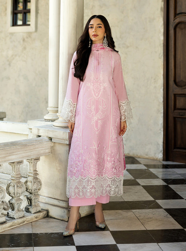 Zainab Chottani Chikankari'25 Unstitched Lawn 3pcs