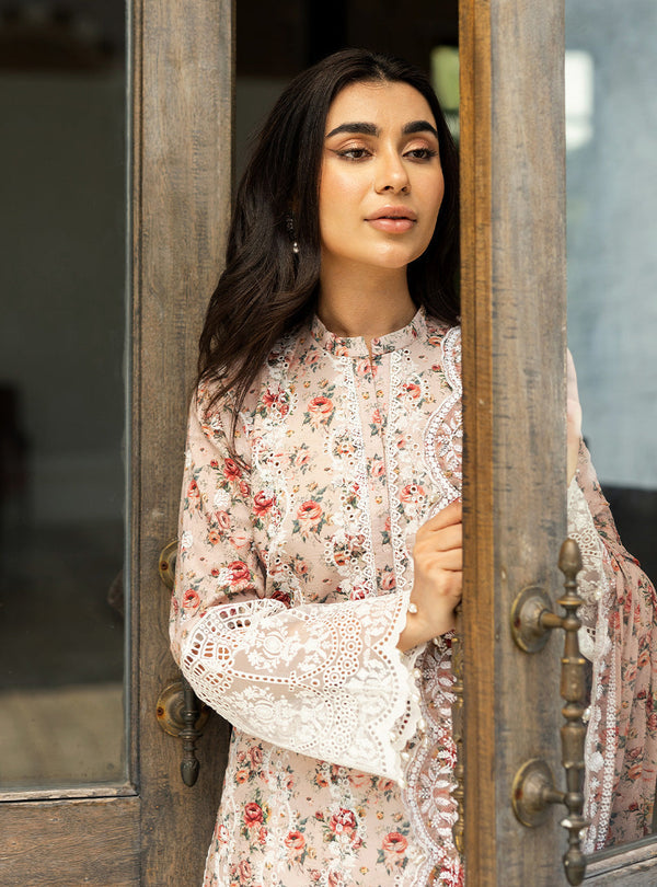 Zainab Chottani Chikankari'25 Unstitched Lawn 3pcs