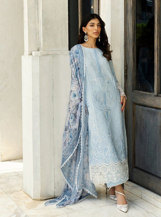 Zainab Chottani Chikankari'25 Unstitched Lawn 3pcs