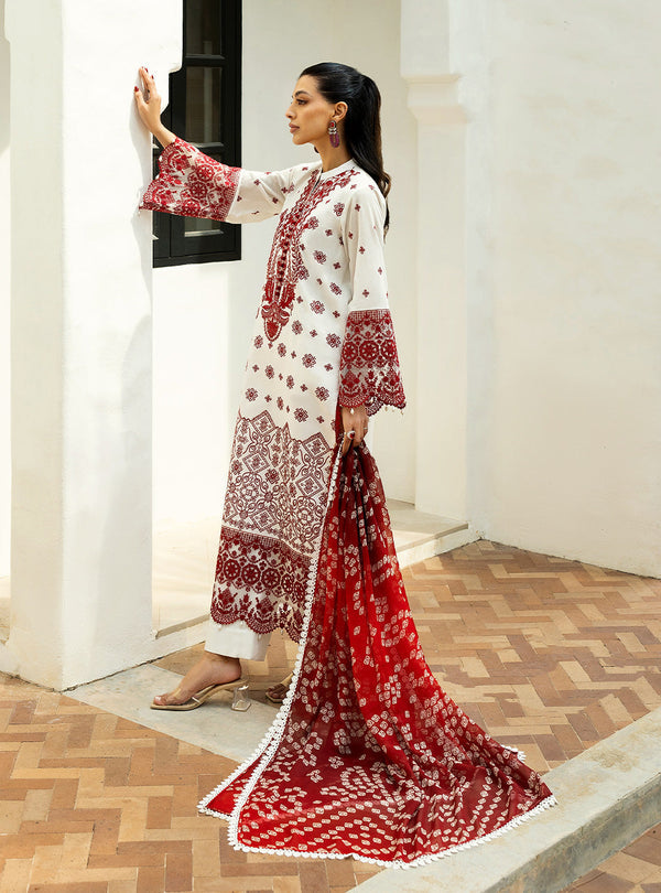 Zainab Chottani Chikankari'25 Unstitched Lawn 3pcs