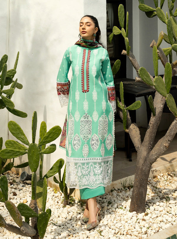 Zainab Chottani Chikankari'25 Unstitched Lawn 3pcs