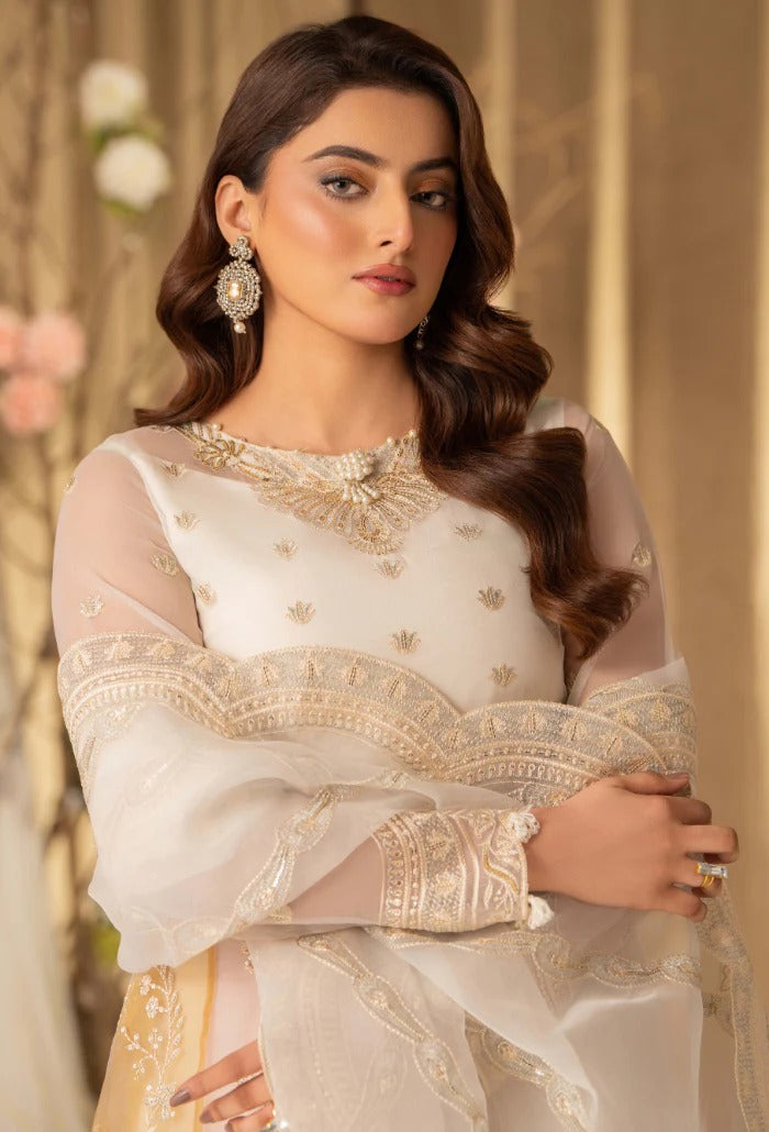 HOC By Humdum Luxury Embroidered Organza Unstitched 3pcs