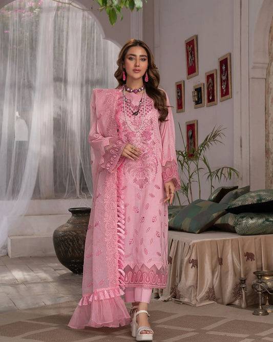 Manizay Gul Maina Embroidered Lawn 3pcs