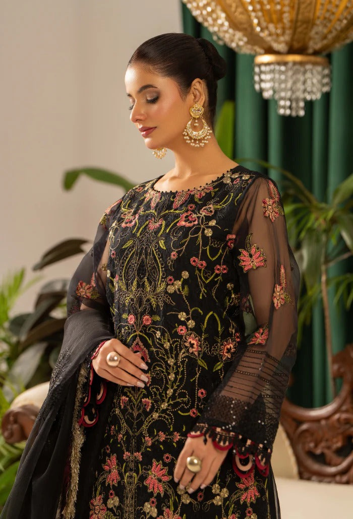 HOC By Humdum Vol-01 Luxury Embroidered Organza Unstitched 3pcs