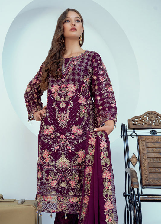 MEHRIMA By Noori Stitched Chiffon Luxury 3pcs