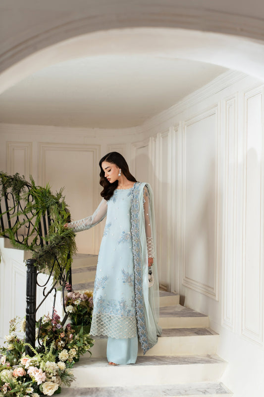 AZZAL MISHRI Luxury  Festive Embroidered Unstitched 3pcs