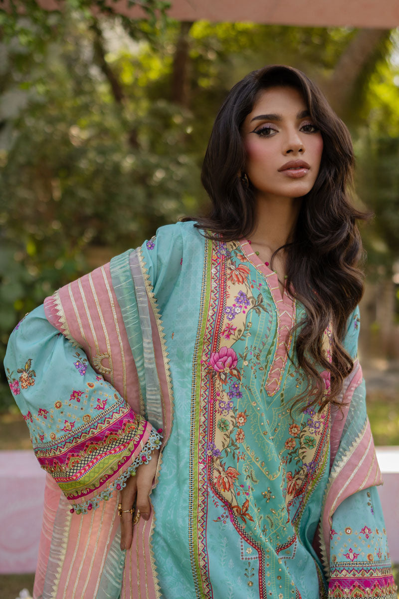 Luxe Silk By Qalamkar Embroidered Unstitched 3pcs