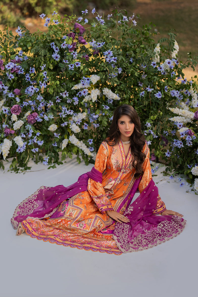 Luxe Silk By Qalamkar Embroidered Unstitched 3pcs