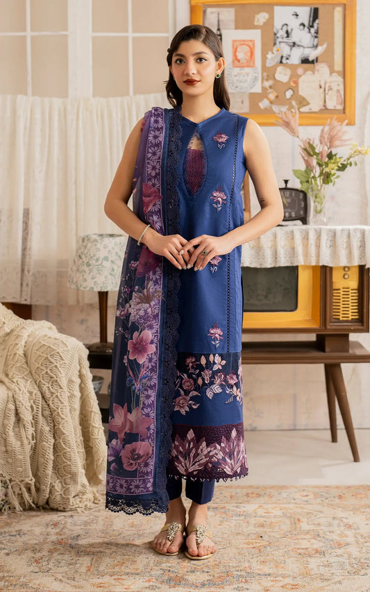 Meraki By Asifa And Nabeel Vol-01 Embroidered Lawn Unstitched 3pcs