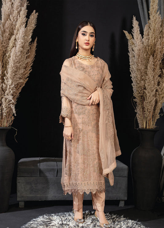 Khoobsurat Libas By Anaya Hoor Signature Chiffon Unstitched 3pcs