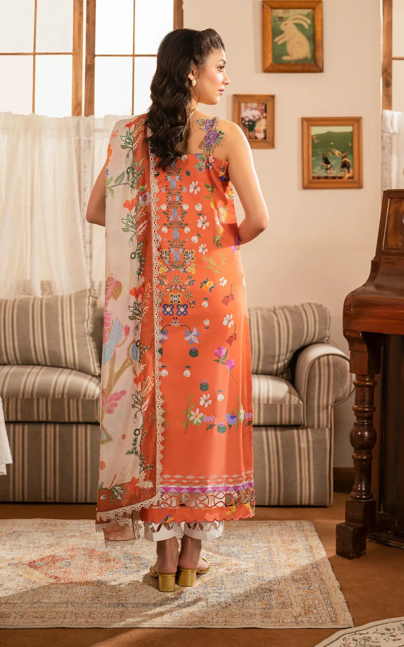 Meraki By Asifa And Nabeel Vol-01 Embroidered Lawn Unstitched 3pcs