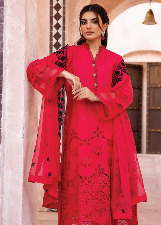 Mahrukh By Riaz Arts Embroidered Lawn 3pcs - Jotey