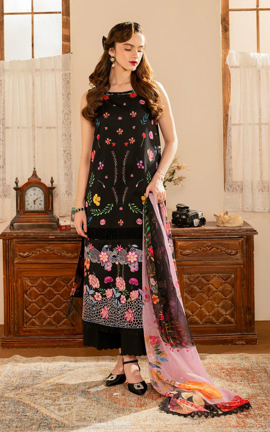 Meraki By Asifa And Nabeel Vol-01 Embroidered Lawn Unstitched 3pcs