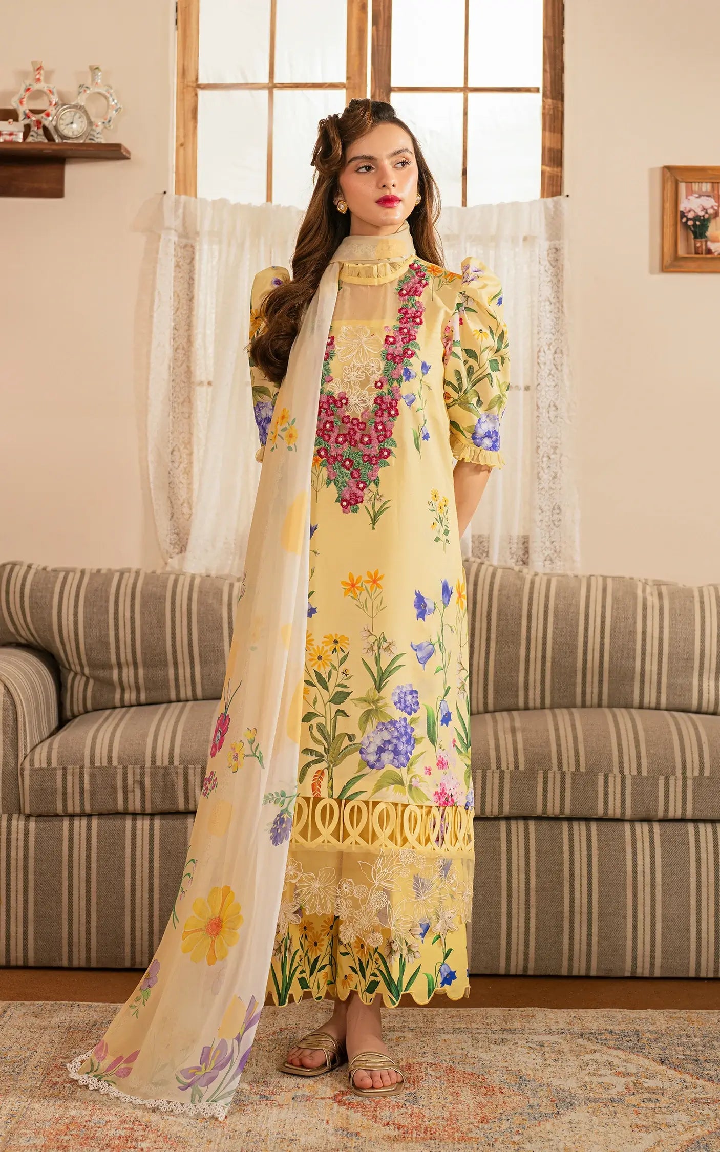 Meraki By Asifa And Nabeel Vol-01 Embroidered Lawn Unstitched 3pcs