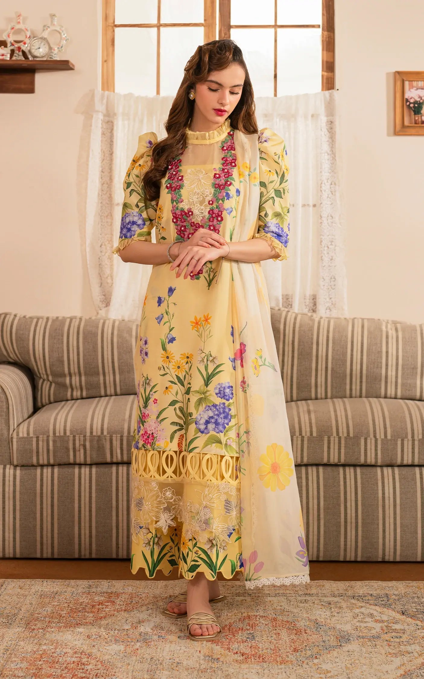 Meraki By Asifa And Nabeel Vol-01 Embroidered Lawn Unstitched 3pcs