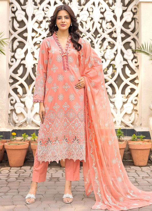 Khoobsurat Lawnkari Embroidered Lawn Unstitched 3pcs