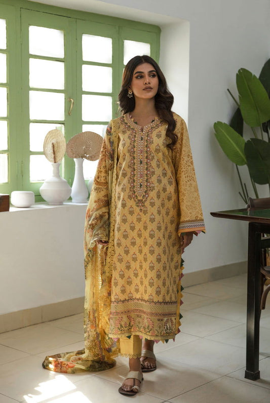 Aabyaan Afsaneh Unstitched Luxury Lawn 3pcs - Jotey