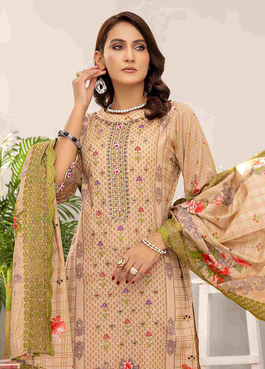 Anarkali By  Arham Textile 3pcs - Jotey