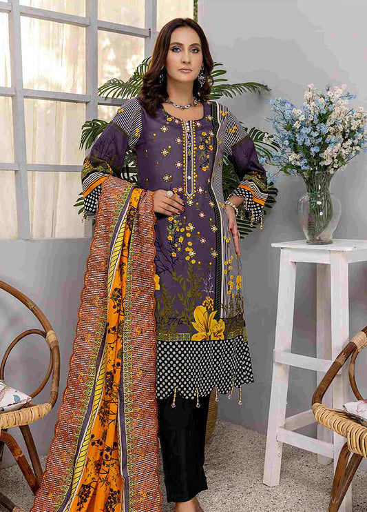 Anarkali By  Arham Textile 3pcs - Jotey