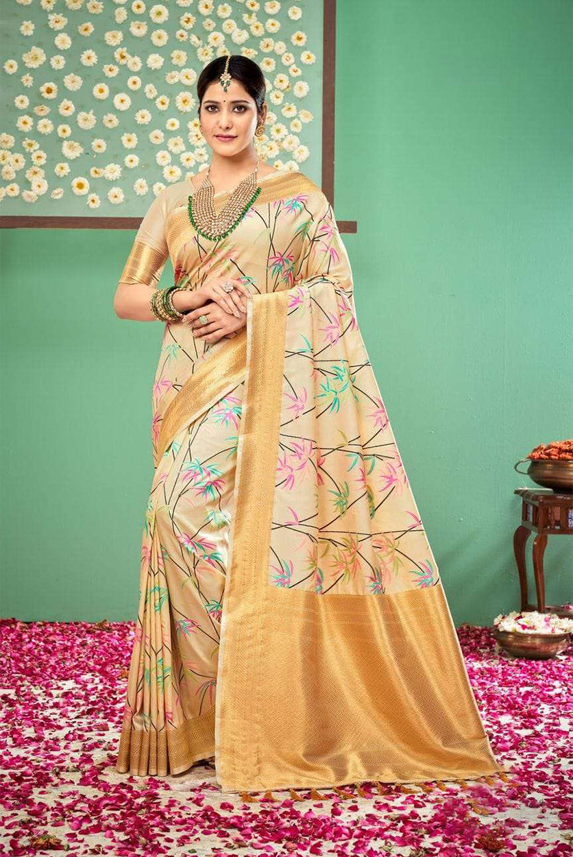 Silk with Weaving Design Wedding Saree - Jotey
