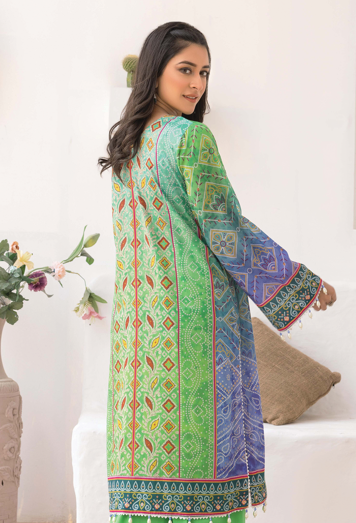 Chunri Unstitched Lawn 2Pcs - Jotey