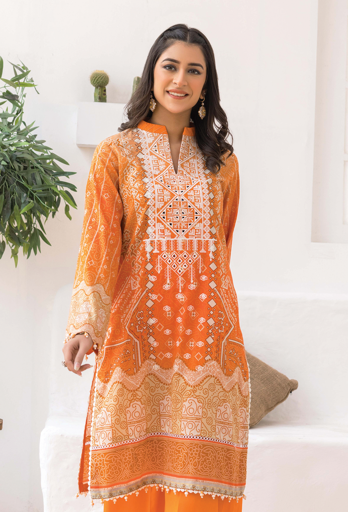 Chunri Unstitched Lawn 2Pcs - Jotey