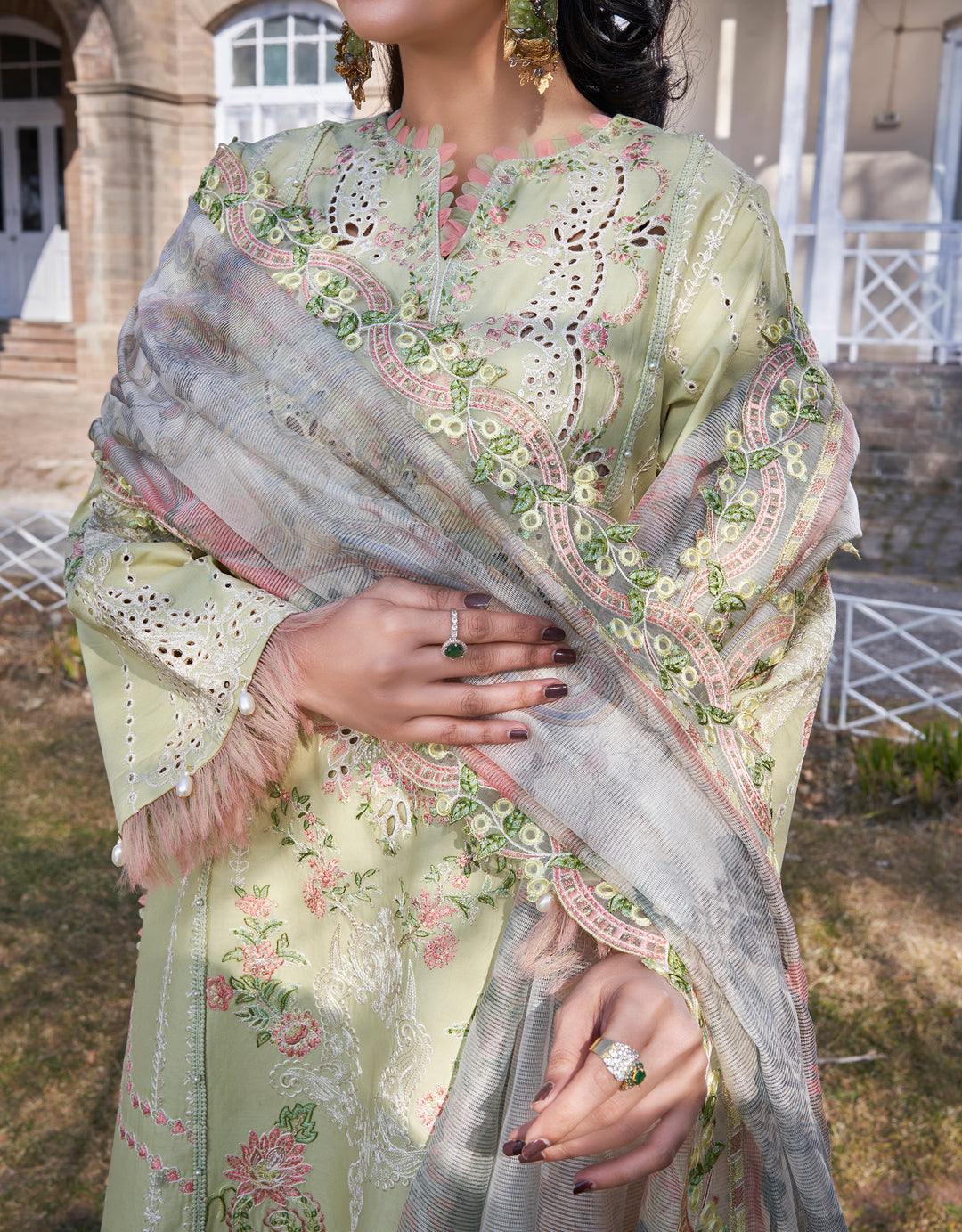 Atiya Irfan Preet Embroidered Unstitched Lawn 3pcs