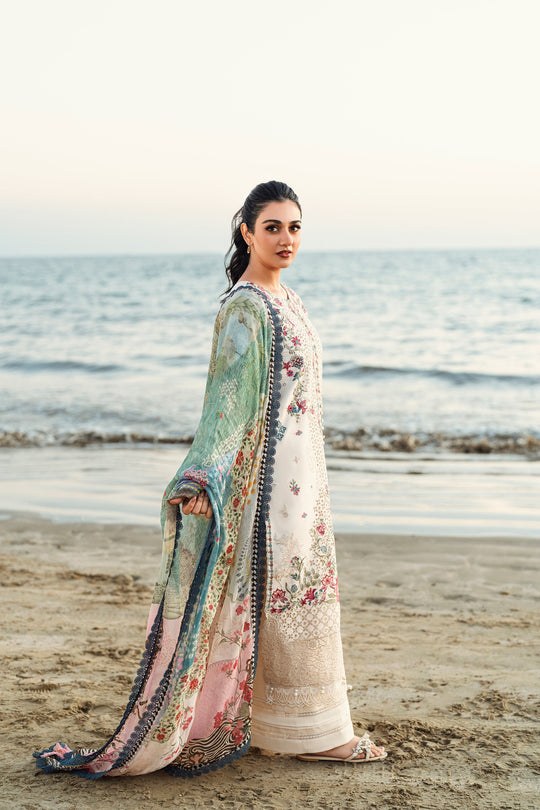 Florent Luxury Lawn Eid Edit's Embroidered Unstitched 3pcs