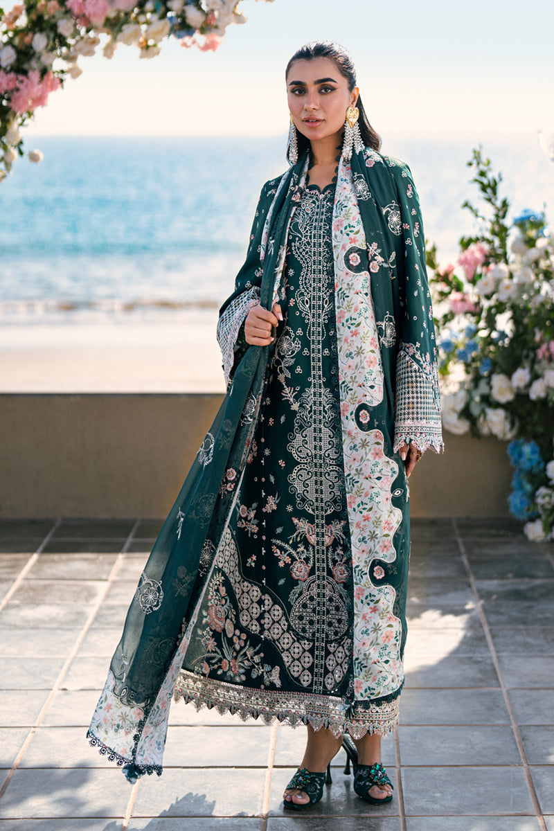 Qalamkar Sahil Embroidered Luxury Lawn 3pcs