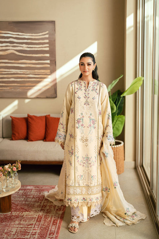 Florent Luxury Lawn Eid Edit's Embroidered Unstitched 3pcs