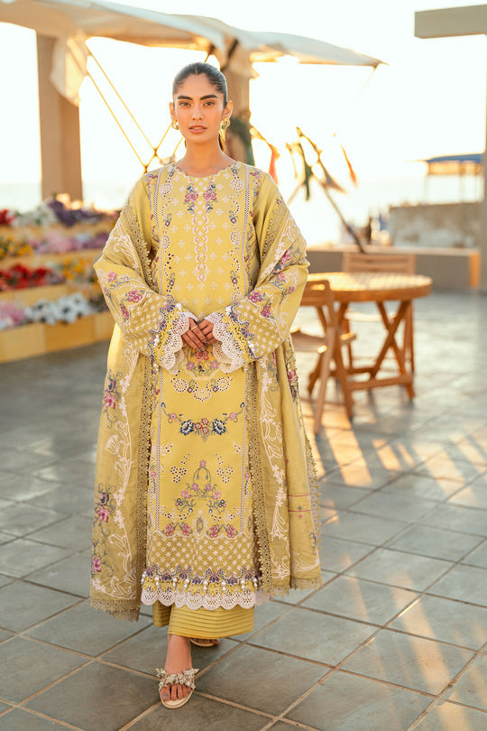 Florent Luxury Lawn Eid Edit's Embroidered Unstitched 3pcs