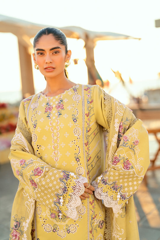 Florent Luxury Lawn Eid Edit's Embroidered Unstitched 3pcs