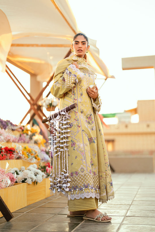 Florent Luxury Lawn Eid Edit's Embroidered Unstitched 3pcs