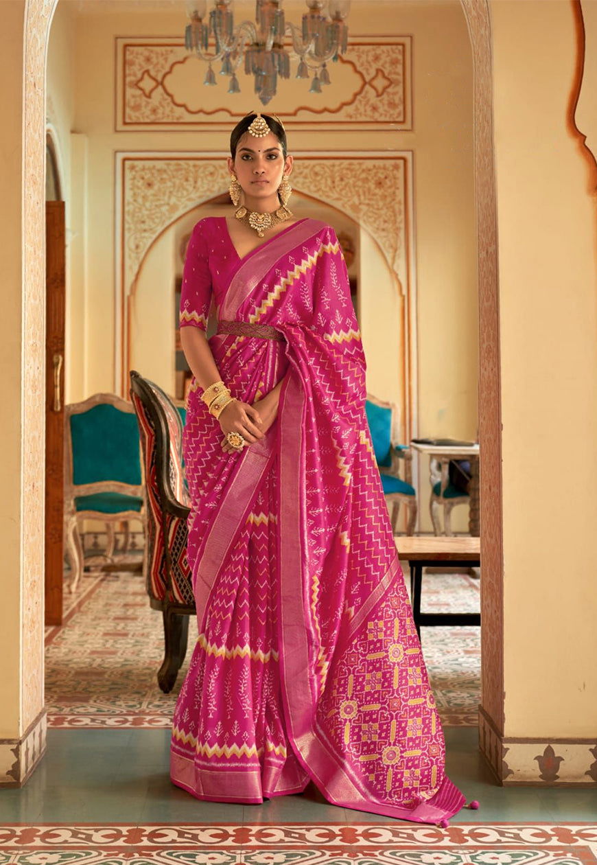 Designer Smooth Silk Saree - Jotey