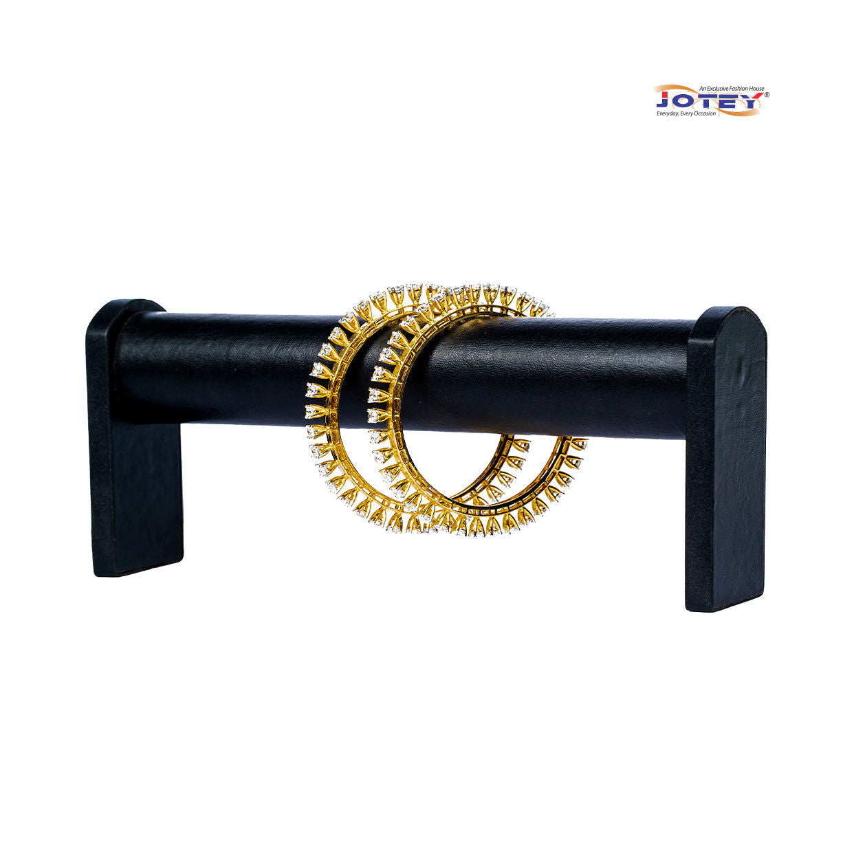 Diamond Cut AD Stone Bangles - Jotey